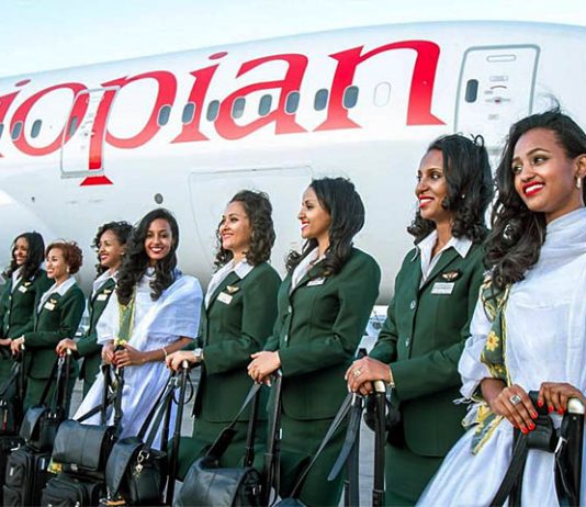 hôtesse Ethiopian Airlines